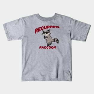 Recurring Raccoon Kids T-Shirt